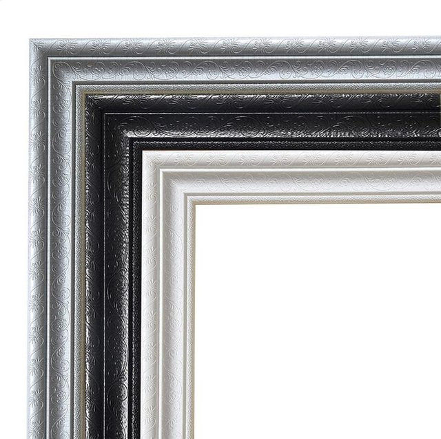3D-Wandkantenstreifen als flexible Zierleiste für Spiegelkanten und TV-Hintergründe in Weiß, Länge: 230 cm - Bild 1