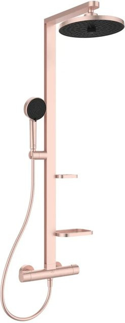 Ideal Standard Duschsystem mit Thermostat, Regenbrause und Handbrause in Roségold - Bild 1
