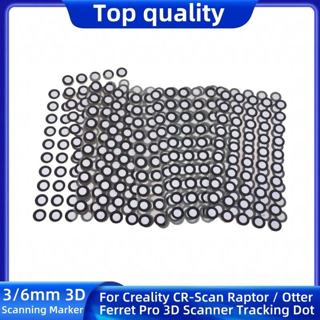 Creality 3D-Scan-Markierungspunkte 3/6 mm Tracking Dots für CR-Scan Raptor, Otter und Ferret Pro 3D-Scanner - Bild 1