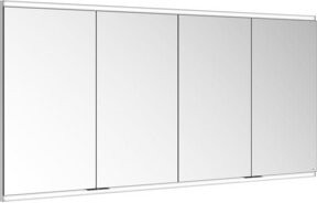 Keuco Spiegelschrank Royal Modular 2.0 in Weiß und Silber mit LED-Beleuchtung und Sensor-Touch, B/T/H: 160 x 70 x 16 cm - Bild 1