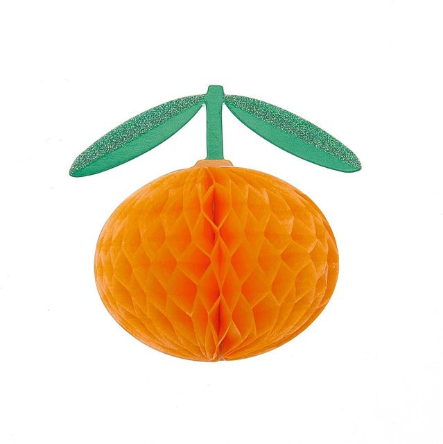 Rico Design Paper Poetry Wabenpapiersticker in Orange, 1 Blatt - Bild 1