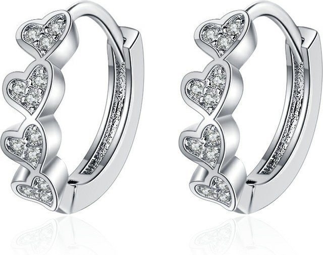 SAY Creolen 925 Silber, Zirkonia, Kinder, Damen - Bild 1