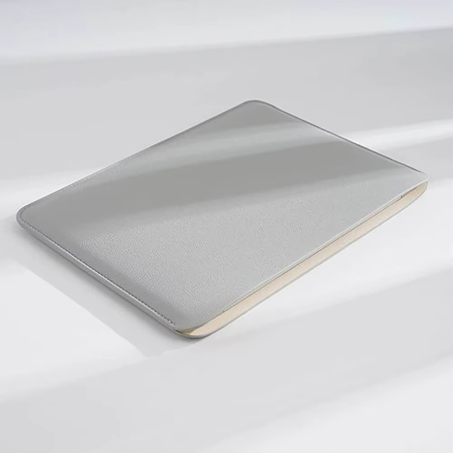 Stoßfeste PU Laptop Tasche in Gelb mit großer Kapazität und ultra dünnem Design für Business und Tablet - Bild 1