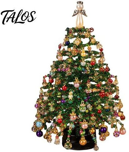 Vogue Wardrobe DIY Perlen-Weihnachtsbaum-Bastelset mit LED-Lichtern in Schwarz und Bunt / Mehrfarbig - Bild 1