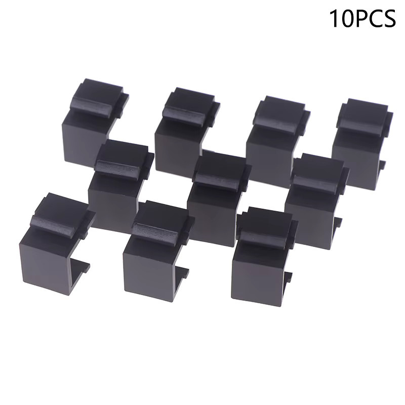 ZoeRax 10 Stück RJ45 Keystone Jack Inserts für Ethernet LAN in Schwarz - Bild 2