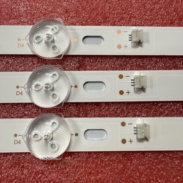 3er Set LED-Streifen für TV-Hintergrundbeleuchtung HRS_SQY40A114_3X7_2W_MCPCB 12MM_V1 in Weiß, kompatibel mit RCA RLDED4016A-H, AKTV4030, EX-40FS007B, 40LFA19S, 40LFN19S und ET-40FHD18S-T2 - Bild 1
