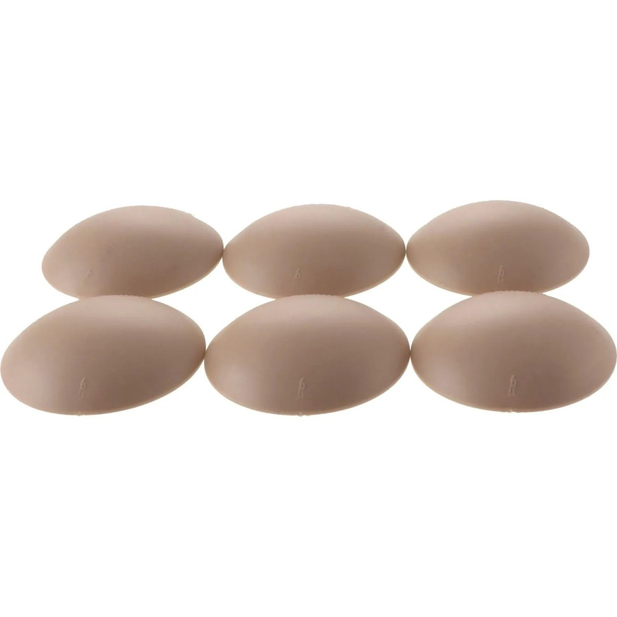 vasalat Set Wand-Türstopper selbstklebend beige, 6 Stück, Durchmesser: 60 mm, Höhe: 15 mm - Bild 2