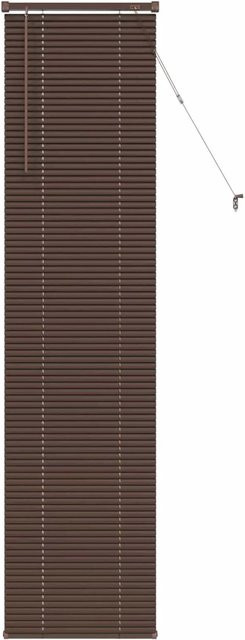 vidaXL Venetianer Jalousie Dunkelbraun mit Muster aus PVC, Höhe: 213 cm, Breite: 40 cm - Bild 1