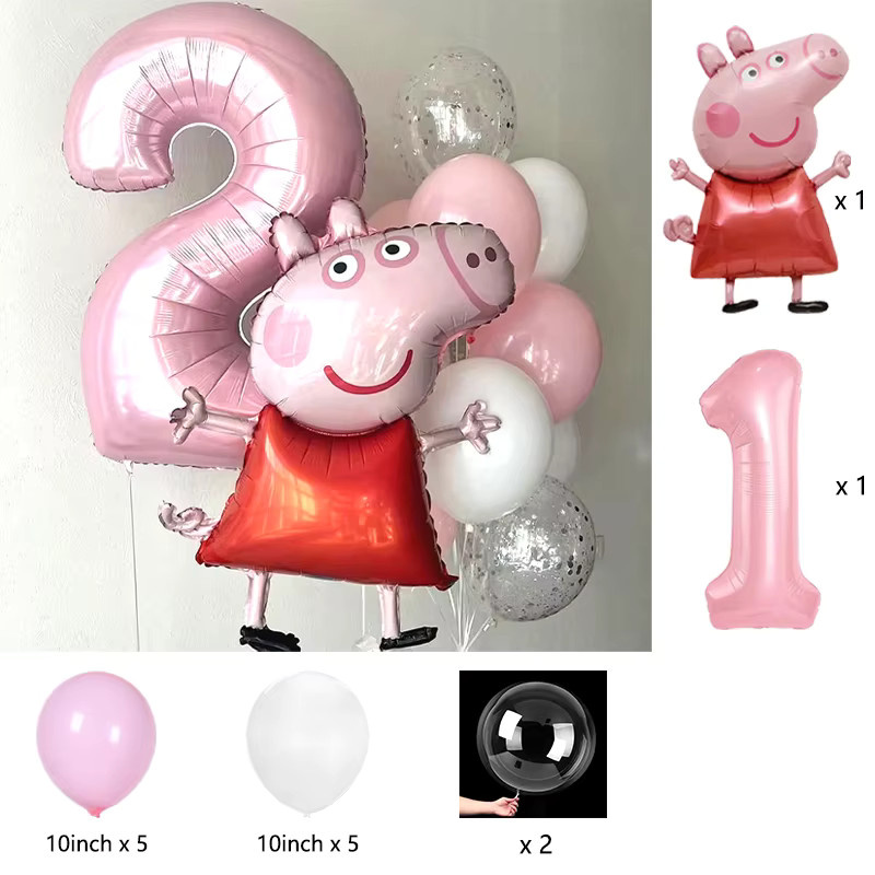 Hasbro Peppa Pig Luftballons, Aufblasbare Helium-Ballons Zubehör - Bild 2