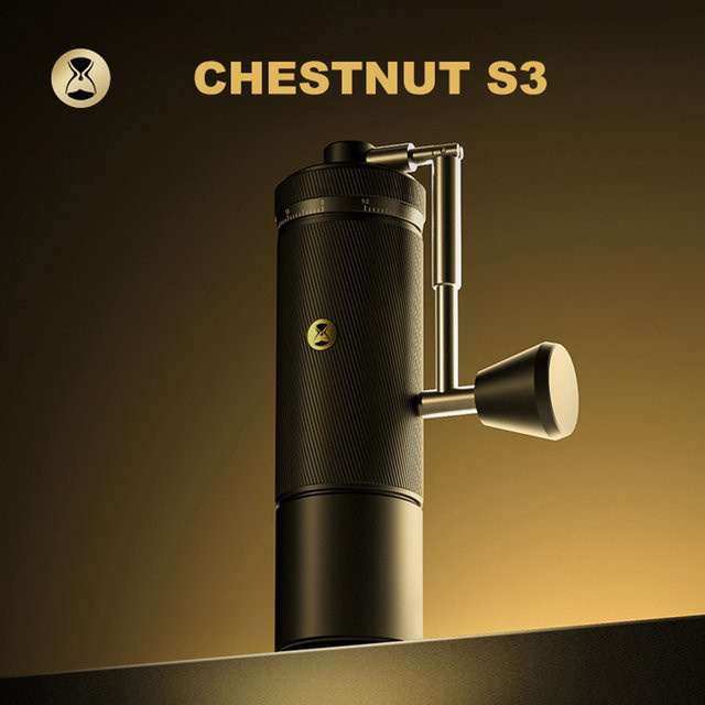 TIMEMORE CHESTNUT S3 Manuelle Kaffeemühle in Schwarz mit externer Einstellung und S2C-Mahlwerk für Espresso - Bild 1