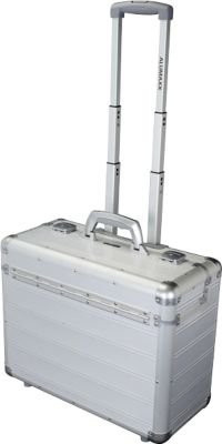 ALUMAXX Pilotenkoffer DISCOVERY aus Aluminium in Silber mit Tragegriff und Rollen - Bild 1