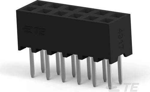 TE Connectivity Buchsengehäuse-Platine 1-2314820-4 in Schwarz, 40 Stück - Bild 1