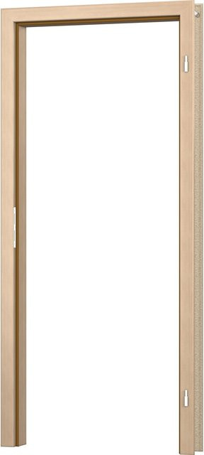 GetaDoor Türzarge CPL Cappuccino Holznachbildung, Farbe Beige, B/H/T: 61 x 198,5 x 16,5 cm, Anschlag Rechts - Bild 1