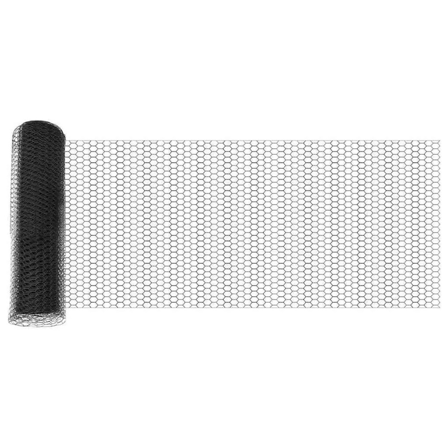 vidaXL Zaunpfosten aus Stahl und PVC in Grau, Höhe: 100 cm, Breite: 40 cm, Durchmesser: 25 mm - Bild 1