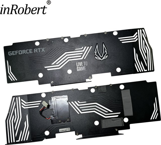 Zotac Ersatz Rückplatte für RTX 3080 und RTX 3090 Trinity OC Grafikkarten in Schwarz - Bild 1