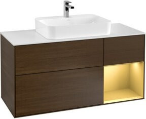 V&B Waschtischunterschrank Finion mit Wandbeleuchtung, Breite: 120 cm, Höhe: 50,1 cm, Tiefe: 50,1 cm - Bild 1