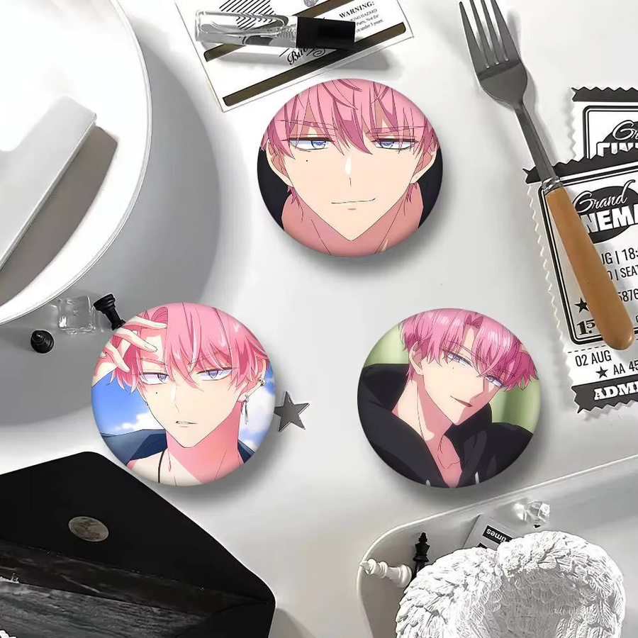 T-Tamon Kun Anime-Brosche, Emaille-Pin, rund - Bild 3