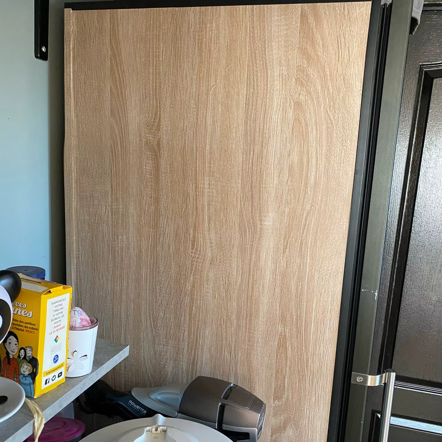 Selbstklebende PVC-Möbelfolie mit Holzmaserung von Luck Amy, wasserdichte Dekorfolie für Tür, Schrank und Tisch - Bild 3