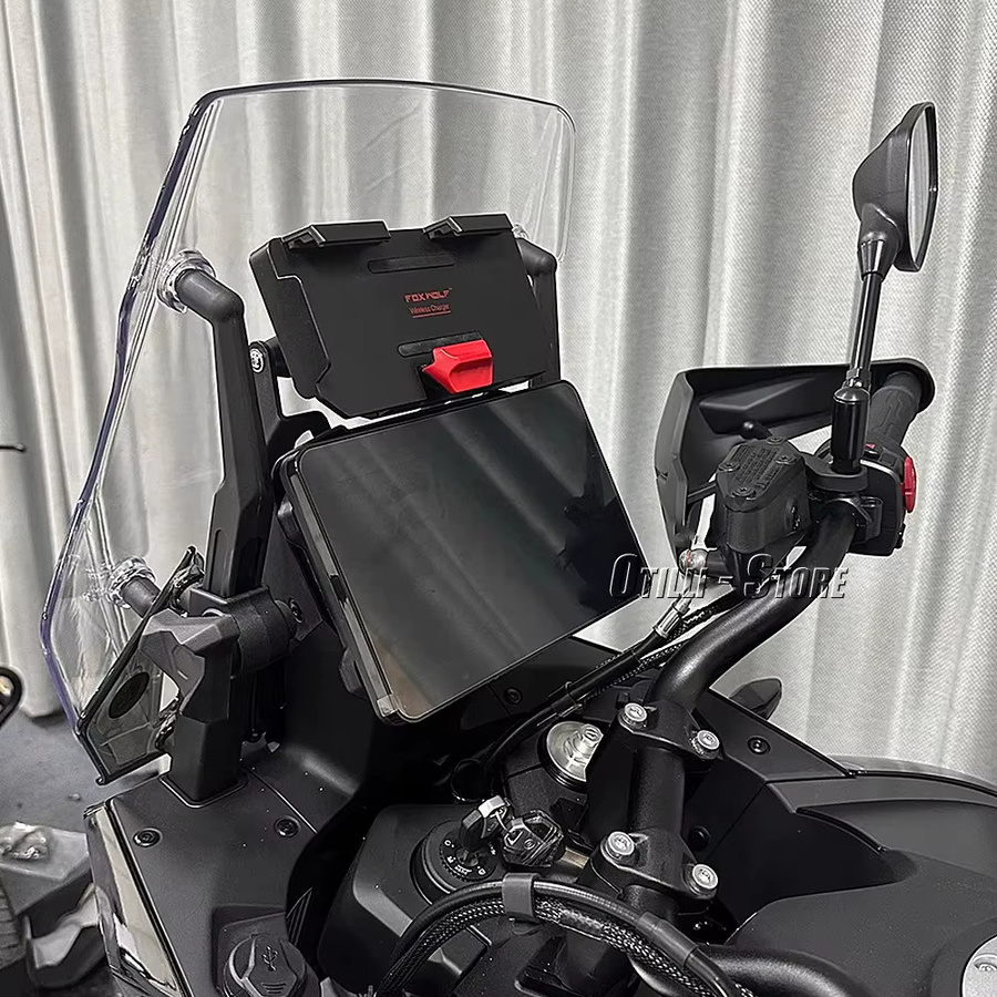 Otilli Navigationshalterung für CFMOTO 800MT (2023-2025) mit Smartphone-Ladefunktion, Schwarz, 22mm Befestigung - Bild 4
