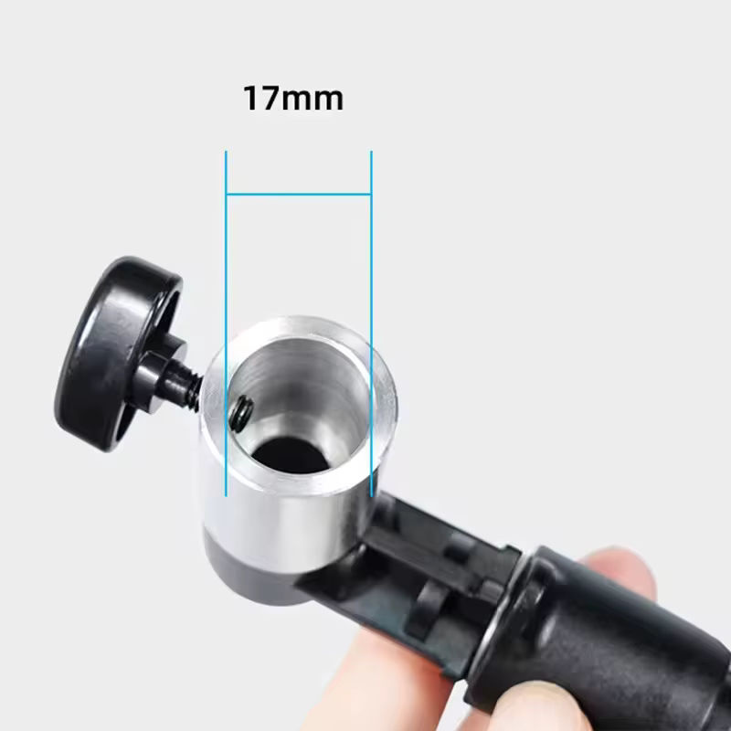 NiYi Focus Reflektorhalter Klemme mit 1/4 und 3/8 Schraube sowie Drehadapter für Lichtstative und Fotografie im Studio, Schwarz - Bild 5