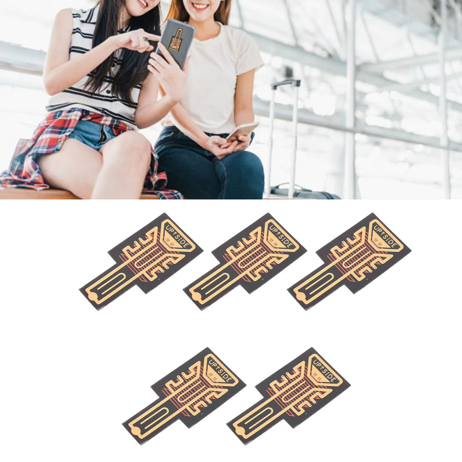 Qiilu Handy Signal Empfang Booster Aufkleber Set, 5 Stück, Gold - Bild 3