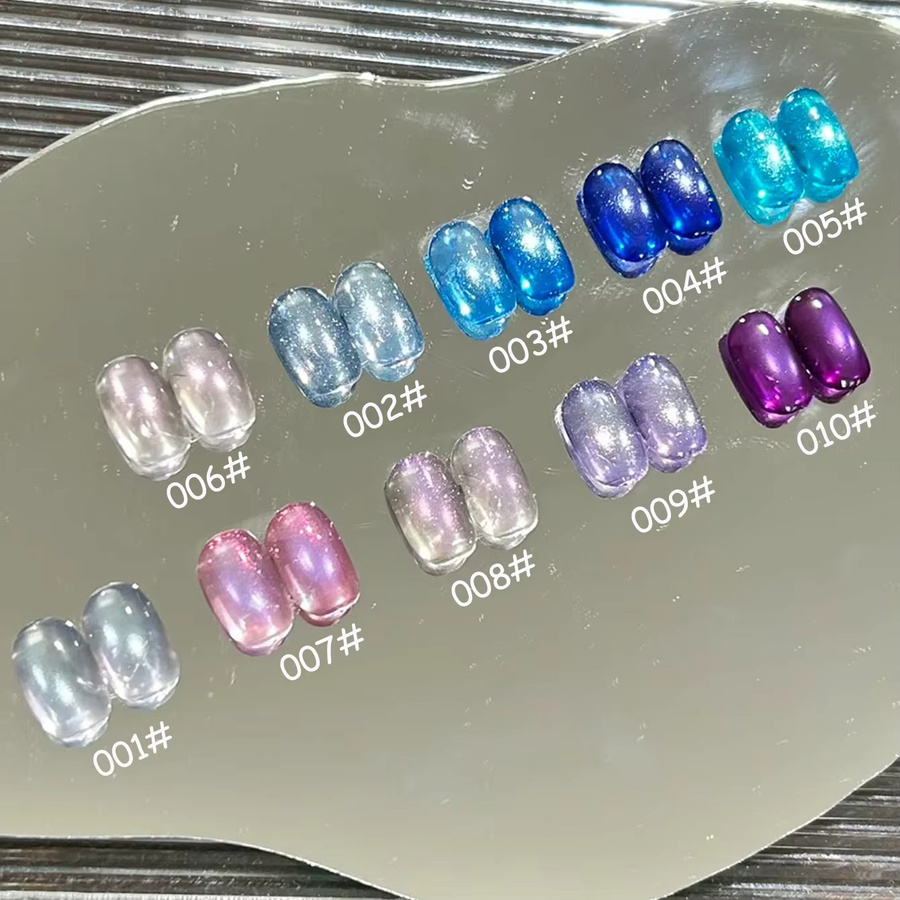 MISS SHAKA Mysterious Island Katzenauge Gel Nagellack, Blau, 10 ml - Bild 2