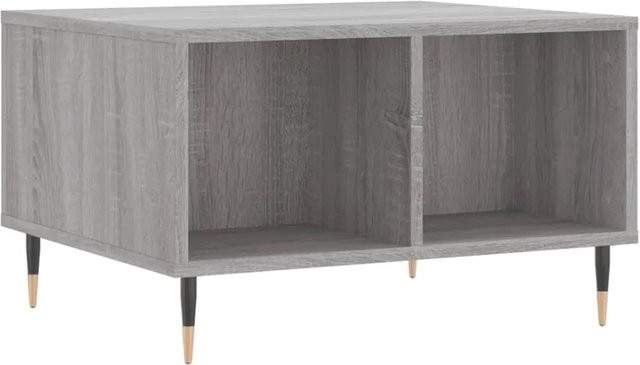 vidaXL Couchtisch modern in Grau Sonoma aus Holzwerkstoff, B/T/H: 60 x 50 x 36,5 cm - Bild 1