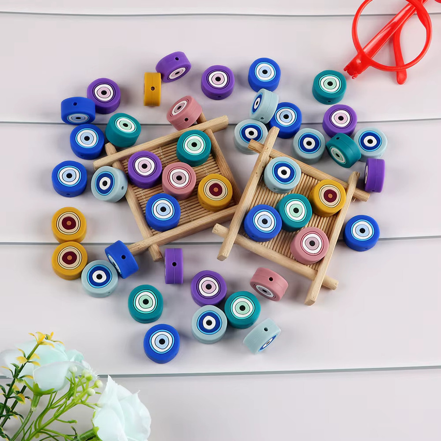 5er Set Cartoon Engel Augen Tier Nagetier für Armband, Halskette, Schlüsselbund, Bunt - Bild 2