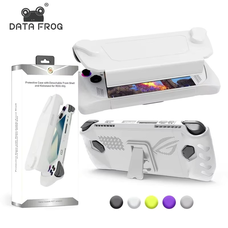 DATA FROG TPU-Schutzhülle für ROG Ally Handheld-Konsole in Grau oder Weiß, stoßfeste Anti-Kratz Hülle - Bild 1