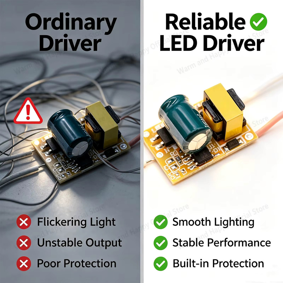 LED-Treiber Netzteil mit Konstantstrom 3–9 W, 70 mA–140 mA, automatische Spannungsregelung für LED-Leuchten, Mehrfarbig - Bild 3