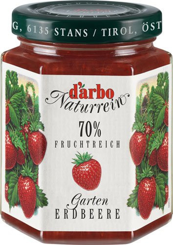 Darbo Fruchtreich Gartenerdbeer-Konfitüre 70 % Frucht 200 g - Bild 1