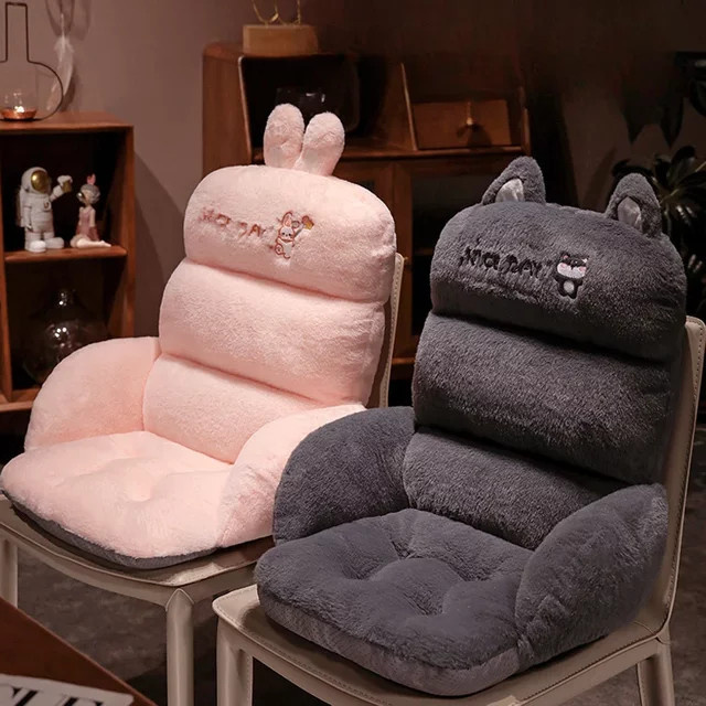 LISM Anti-Slip Sitzkissen für Büro und Sofa in Grau mit Tier-Design - Bild 1