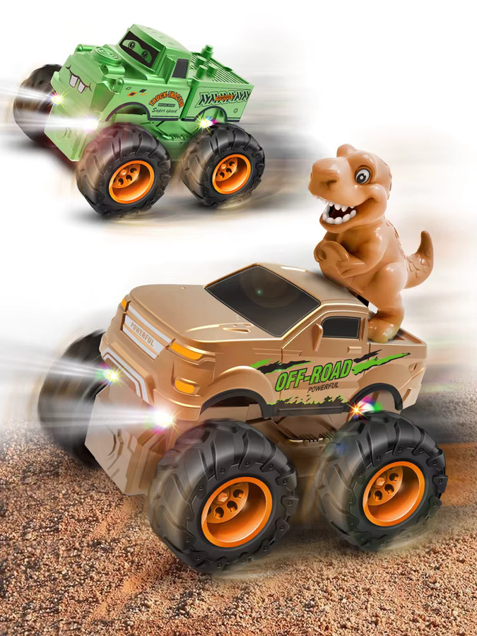 TONERJU Leuchtendes LKW-Spielzeugauto, mit T-Rex- und Dino-Figuren, mit Licht - Bild 3