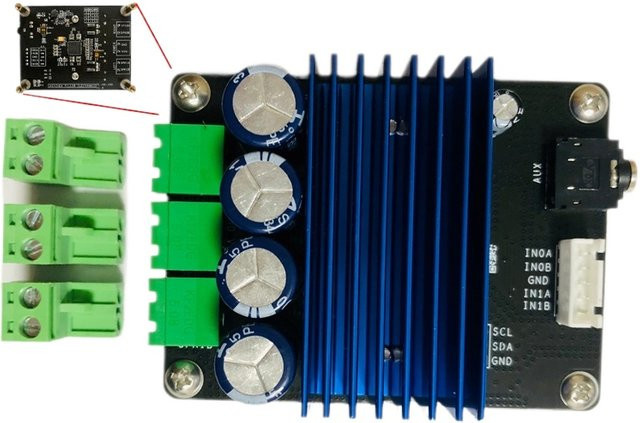 Nvarcher HIFI Digital-Verstärker CLASSD Board MERUS MA12070 2X80W V1.6 in Schwarz - Bild 1
