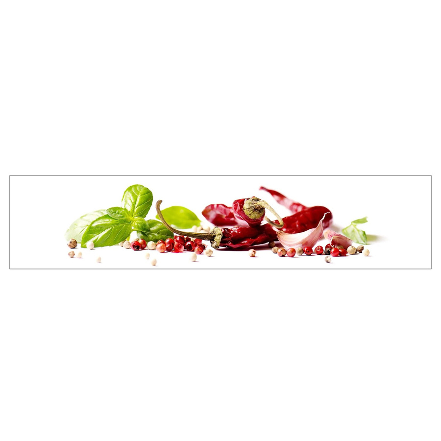 MySpotti Küchenrückwand Profix Cucina Herbs und Spice in Rot und Multicolour, B/H: 270 x 60 cm - Bild 1