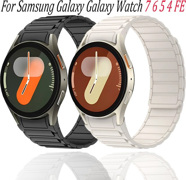 Silikonarmband für Samsung Galaxy Watch, Schwarz, Unisex - Bild 1