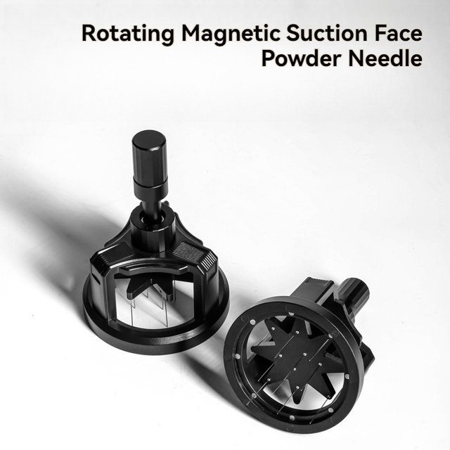 Gingira Rotierender magnetischer Pulververteiler für Kaffee in Schwarz, rund und höhenverstellbar - Bild 1