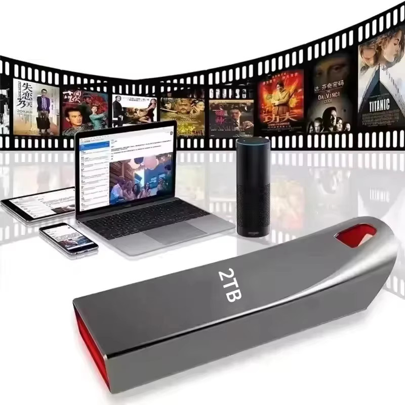 BMAD USB 3.2 Highspeed USB-Stick 2TB Metall Gehäuse Silber Wasserdicht - Bild 2