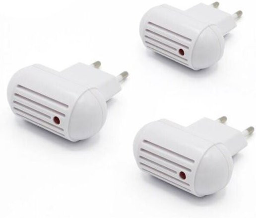 STEL ORA 3er-Pack Ultraschall-Mückenschutz-Stecker zur Insektenabwehr in Weiß und Multicolor - Bild 1