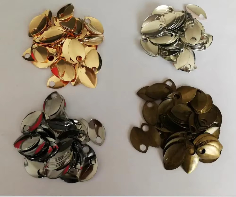 Neue Stile Fischschuppen-Stücke, Schmuckzubehör, 100 Stück, Silber- oder Goldfarben - Bild 1