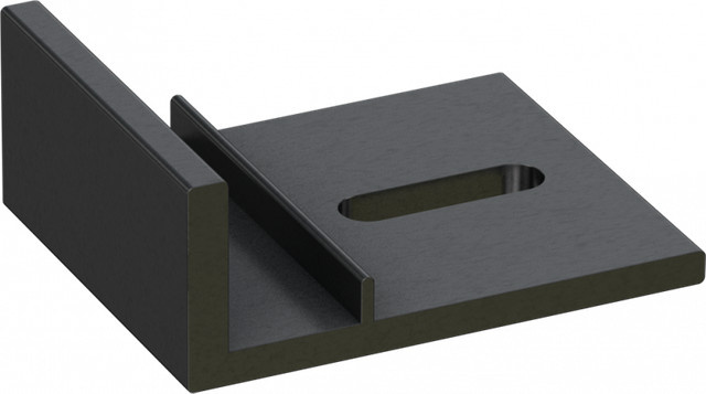 WANDFIX Plattenbefestigung von Karle & Rubner in Schwarz aus Aluminium - Bild 1