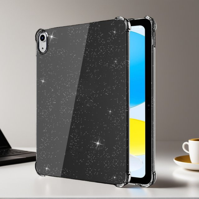 Zair Silikonhülle mit Glitzer-Effekt für iPad Air, Mini und Pro in Transparent - Bild 1