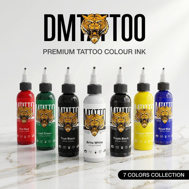 DMTATTOO Tattoo-Tinte, mehrfarbig, 120 ml, Unisex - Bild 1