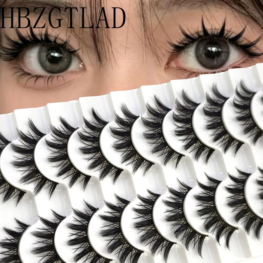AMSDCN Falsche Wimpern, CL06, Natürlich, 10 Paare - Bild 2