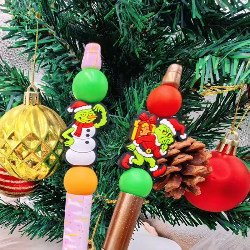 AIOSC Beißring Perlen Silikon, Weihnachten, Bunt, Kinder - Bild 2