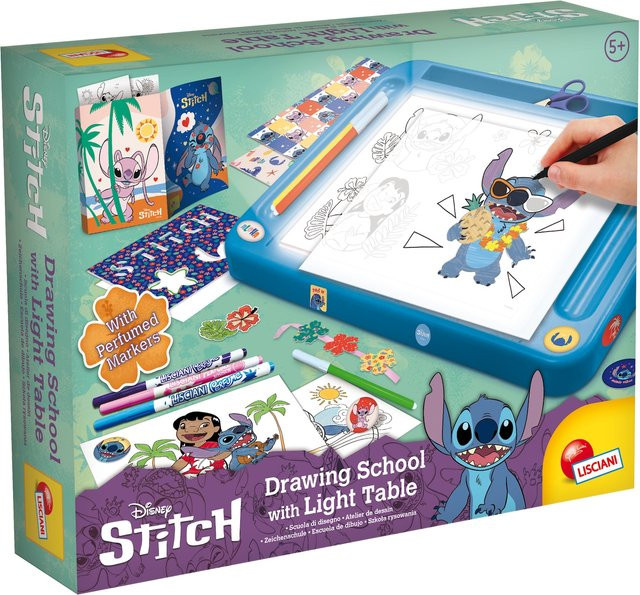 Lisciani Disney Stitch, Zeichenschule mit Licht-Tisch, Kreativset, ab 5 Jahre - Bild 1