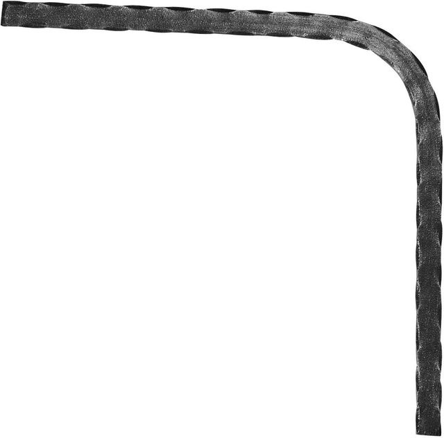 FeNau Untergurt-Bogen 90 Grad aus Stahl S235JR, Farbe Grau, B/H: 20 x 8 mm - Bild 1