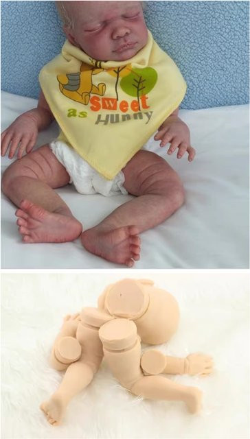 NPK Reborn-Babypuppe, unbemaltes Puppen-Set, Silikon, 20 Zoll - Bild 1