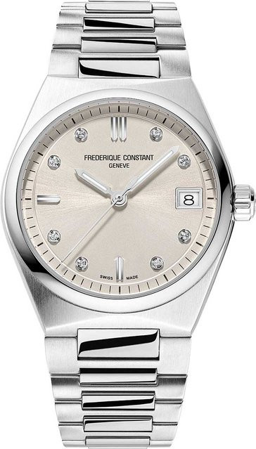 Frederique Constant Damenuhr Highlife, Quarz, Edelstahl, 31 mm, 8 Diamonds - Bild 1