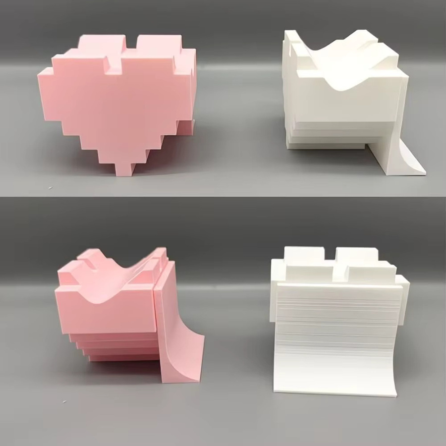 3D-gedruckter Herz-Spielzubehörhalter in Weiß aus Kunststoff zur Aufbewahrung von Spielcontrollern - Bild 6